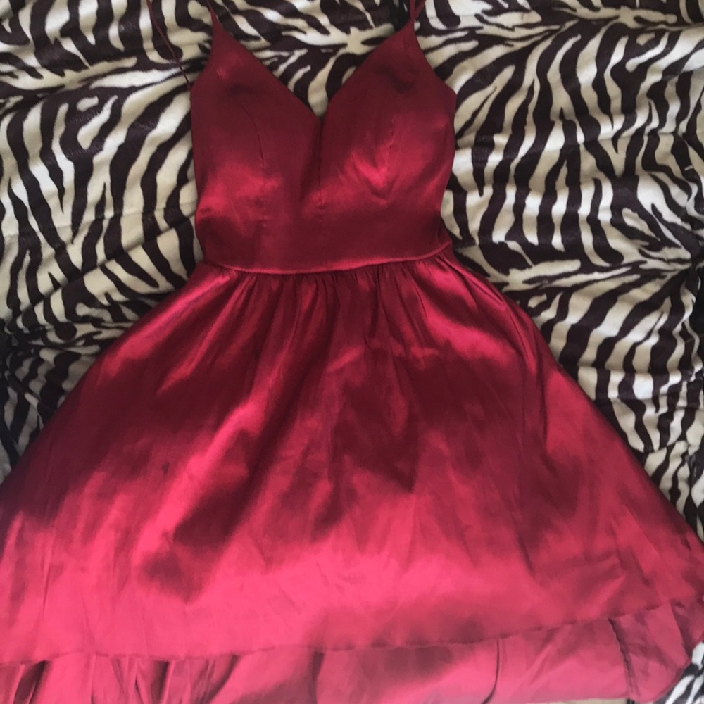 red dress